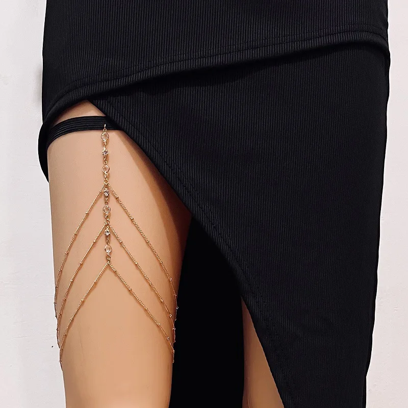 Body Jewelry Online - Moda letni artystyczny łańcuszek na udo