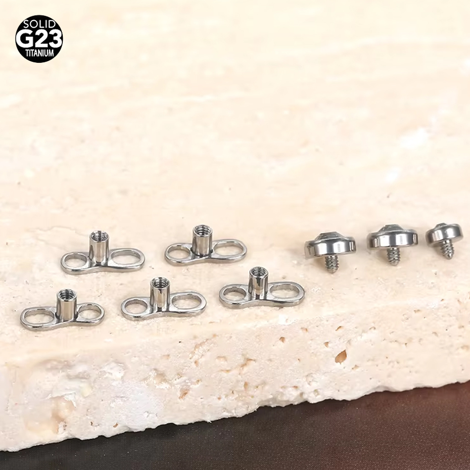 Body Jewelry Dermal - 1 szt./5 szt. Tytanowe mikro piercingi