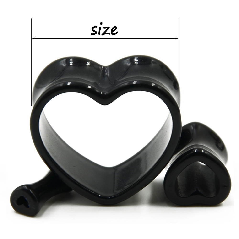 Akrylowa miłość czarny biały w – Body Jewelry Ear Gauges recenzja i cena