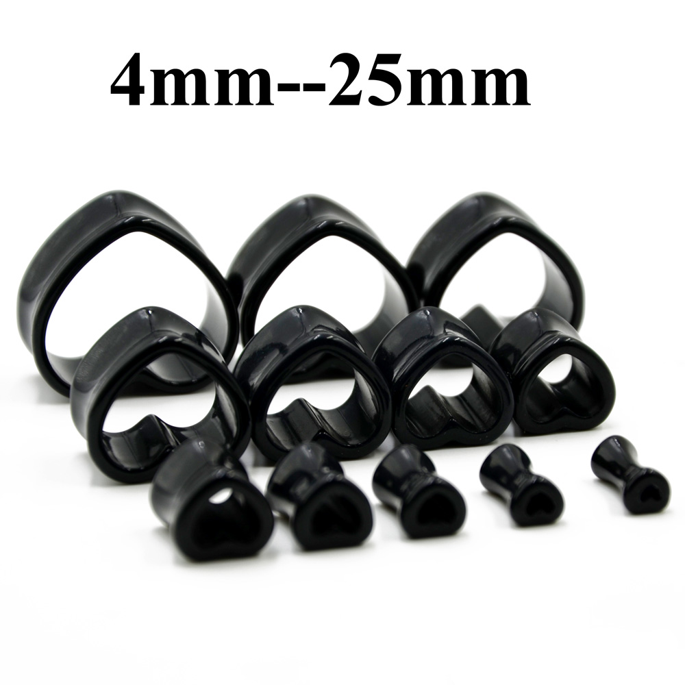 Akrylowa miłość czarny biały w – Body Jewelry Ear Gauges recenzja i cena