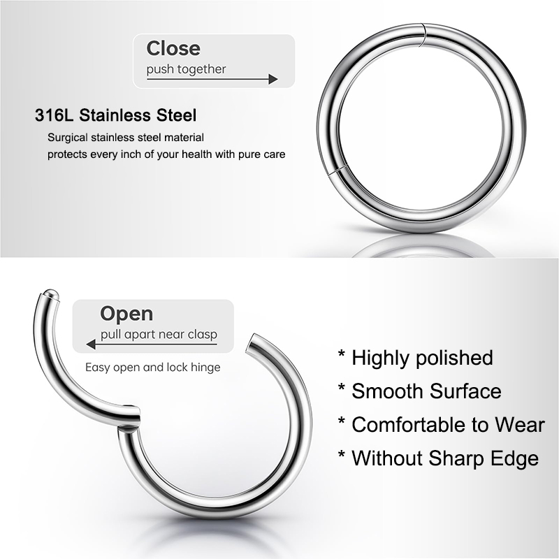 Kolczyk typu clicker ze stali  – Body Jewelry Nose recenzja i cena