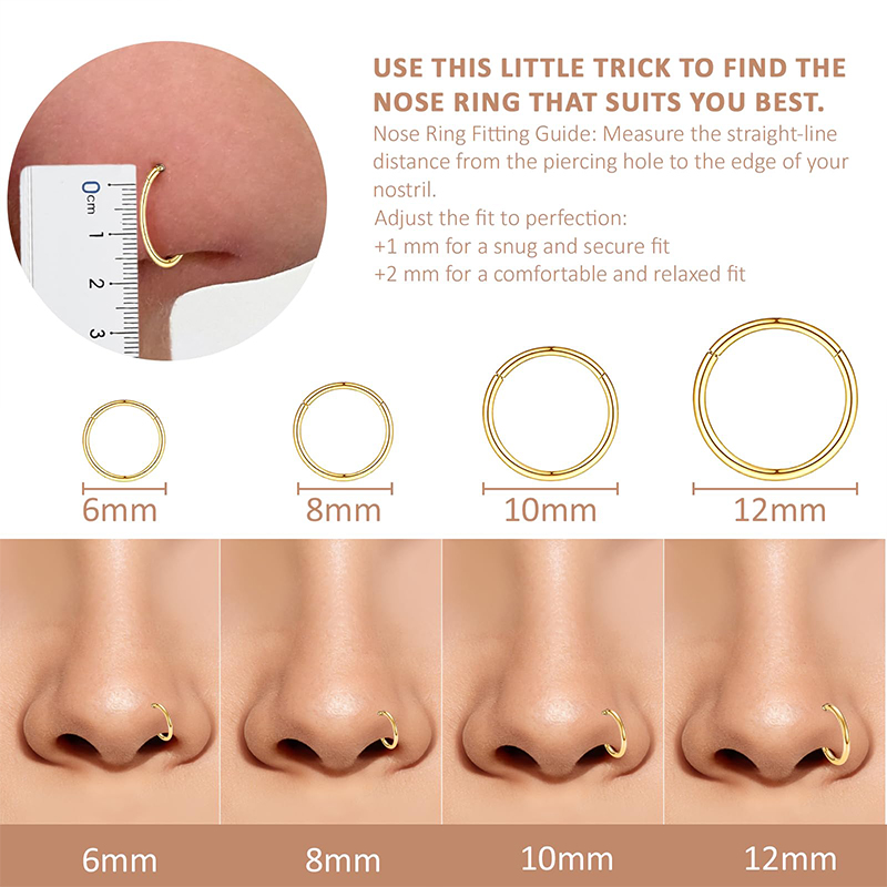 Kolczyk typu clicker ze stali  – Body Jewelry Nose recenzja i cena