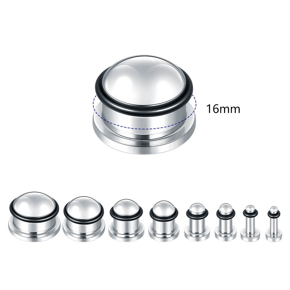 1 para tunel do ucha ze stali  – Body Jewelry Ear Gauges recenzja i cena