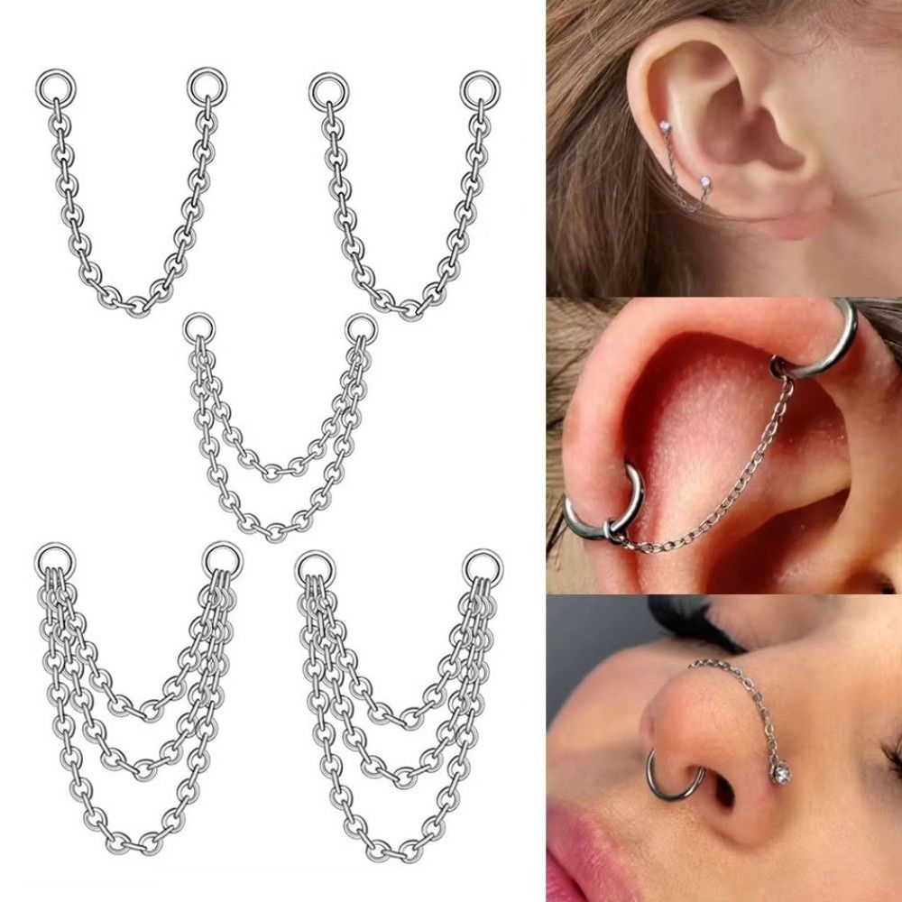 Tytanowy łańcuszek do nosa, tr – Body Jewelry Nose recenzja i cena