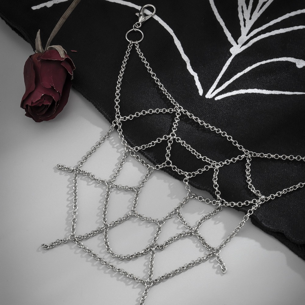 Gotycki Punk Srebrny Łańcuszek – Body Jewelry Men recenzja i cena