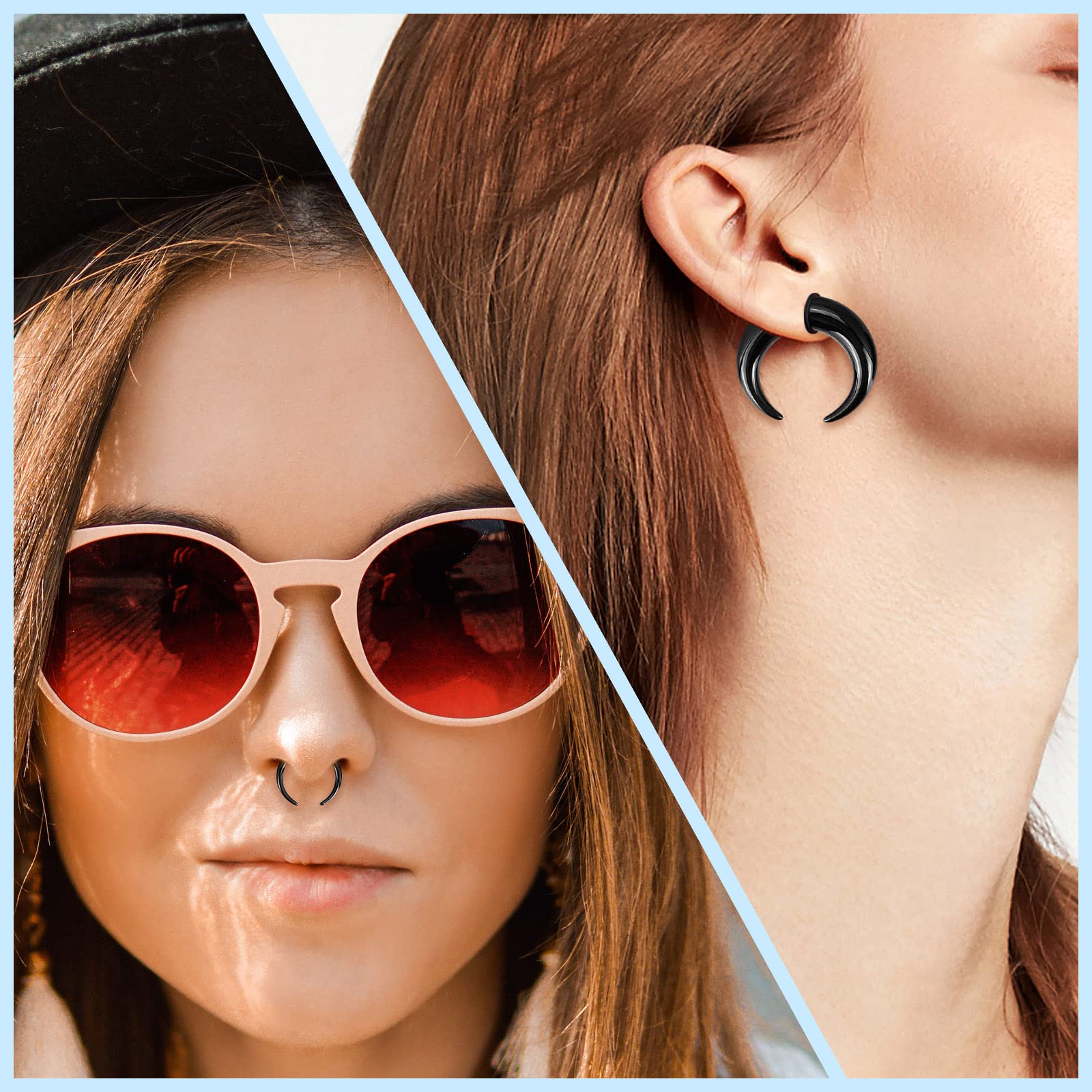 18 sztuk akrylowe przegrody Pi – Body Jewelry Ear Gauges recenzja i cena