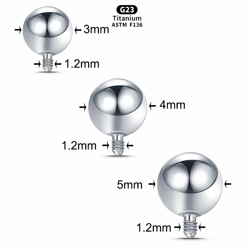 1 szt. Kulka z gwintem wewnętr – Body Jewelry Dermal recenzja i cena