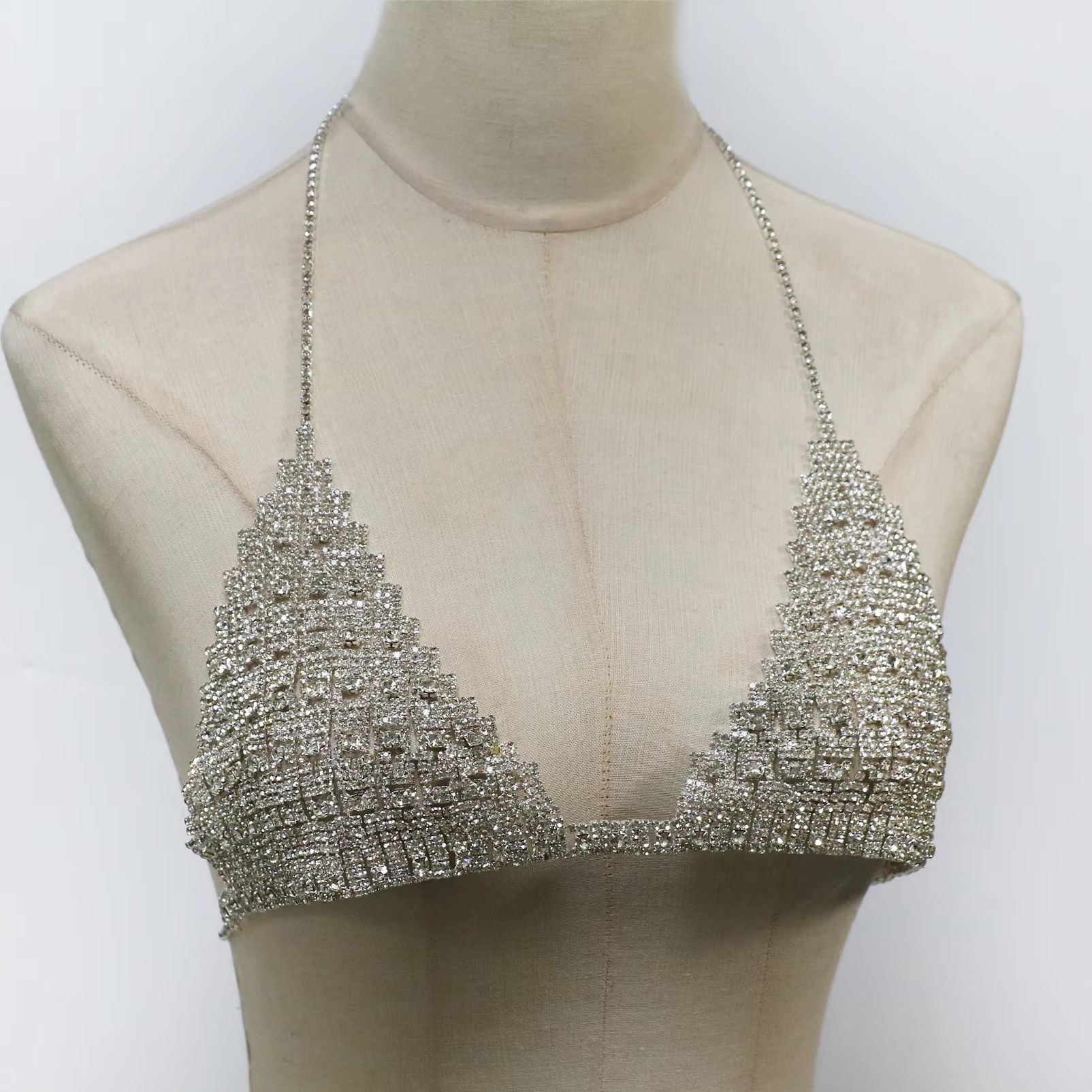 1 szt. Modny, luksusowy łańcus – Body Jewelry Chest recenzja i cena