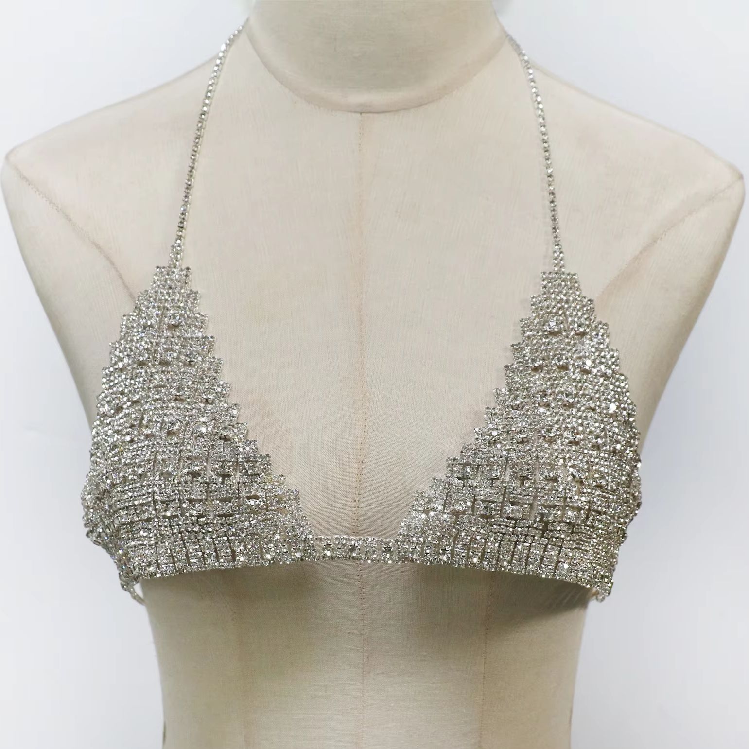 1 szt. Modny, luksusowy łańcus – Body Jewelry Chest recenzja i cena