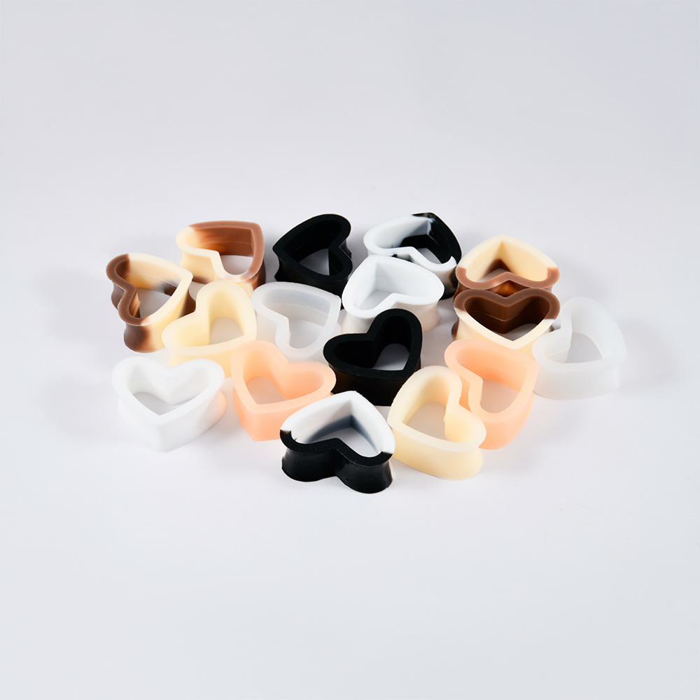 16 sztuk/partia serce silikono – Body Jewelry Ear Gauges recenzja i cena