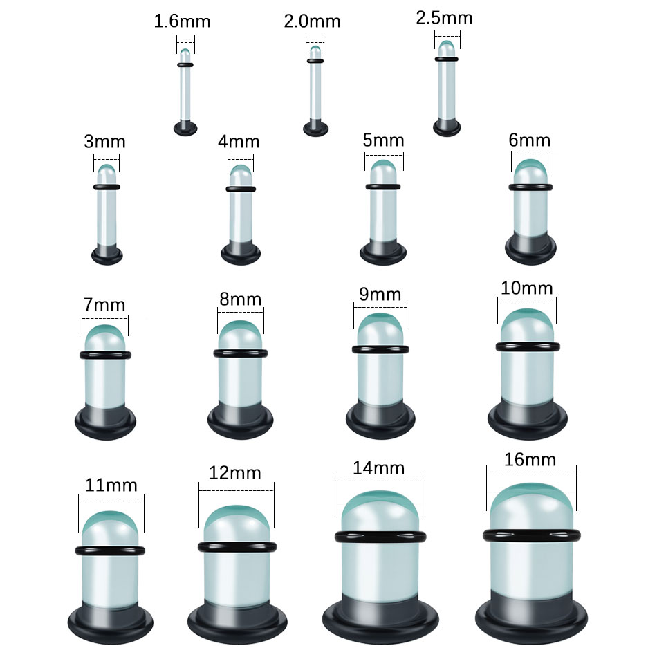 2 szt. Szklane Rozpychacze do  – Body Jewelry Ear Gauges recenzja i cena