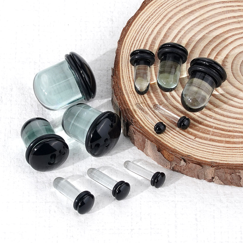 2 szt. Szklane Rozpychacze do  – Body Jewelry Ear Gauges recenzja i cena