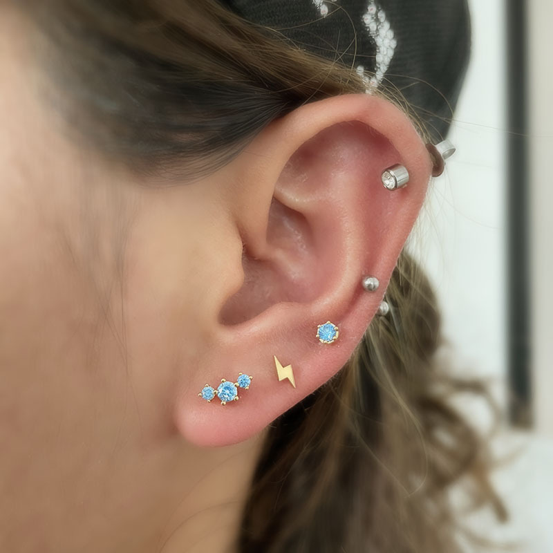 Kryształ CZ, płaski, z kryszta – Flat Back Labret Stud recenzja i cena