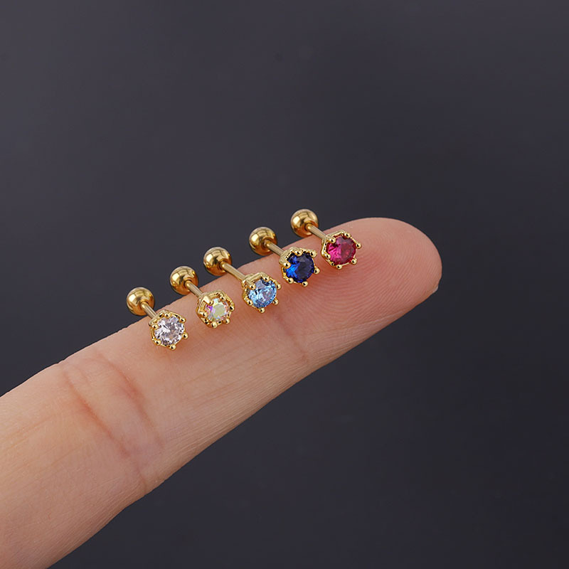Kryształ CZ, płaski, z kryszta – Flat Back Labret Stud recenzja i cena