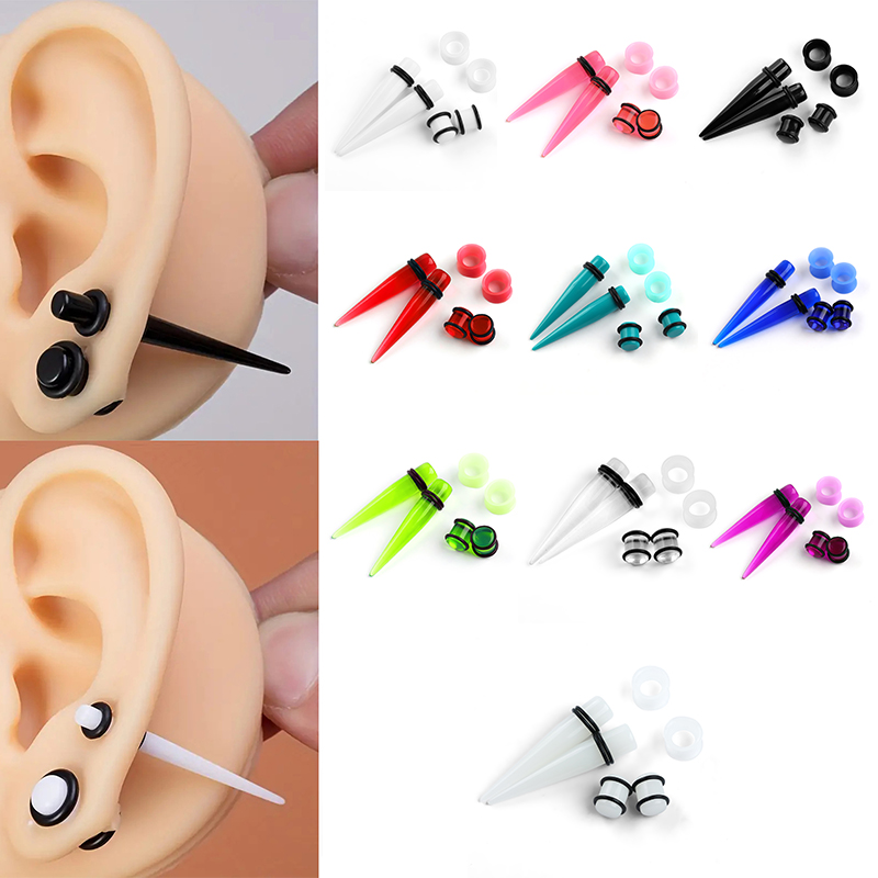 Zestaw 50 szt. akrylowych kolc – Body Jewelry Ear Gauges recenzja i cena