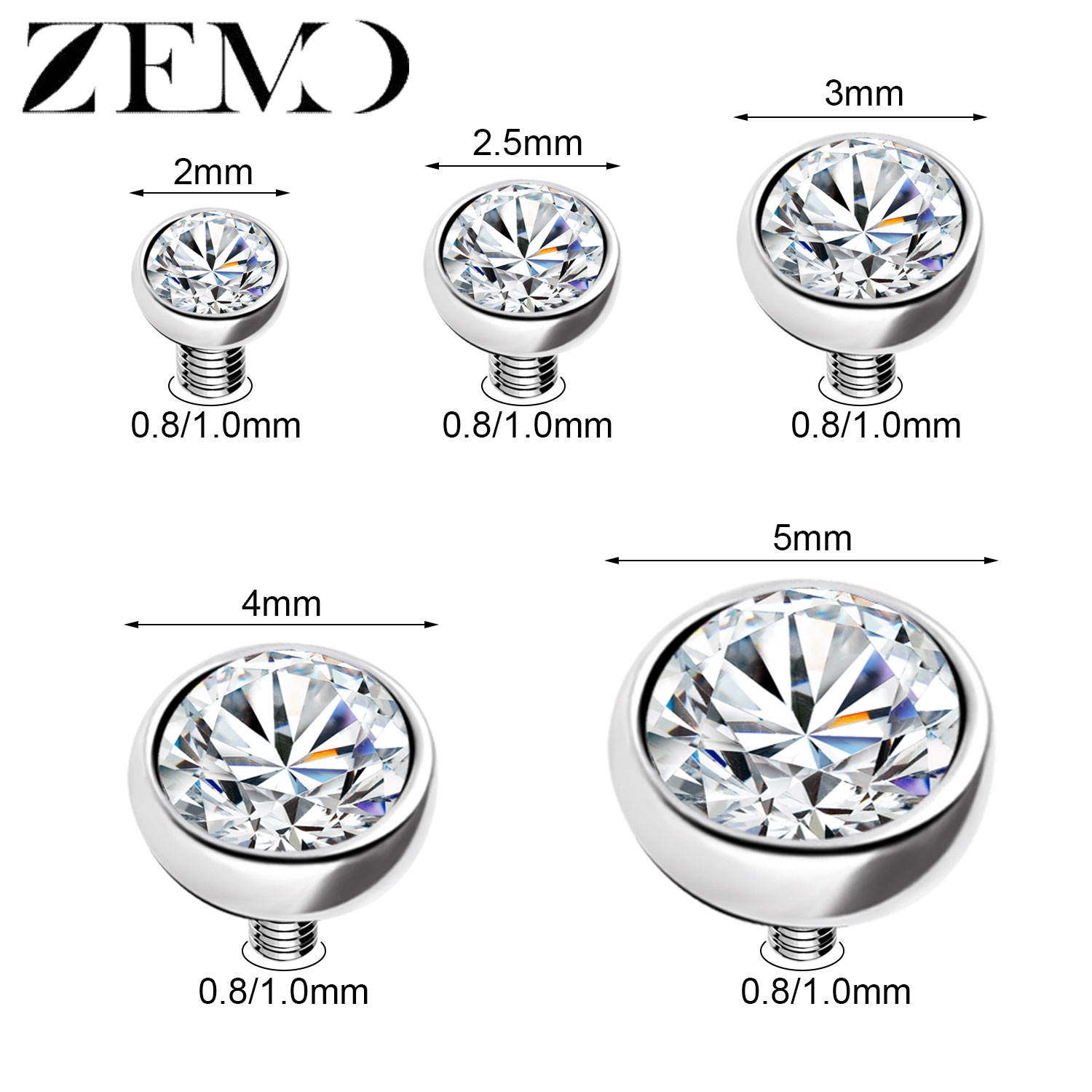 ZEMO 1-2 szt./partia Kolczyk d – Body Jewelry Dermal recenzja i cena