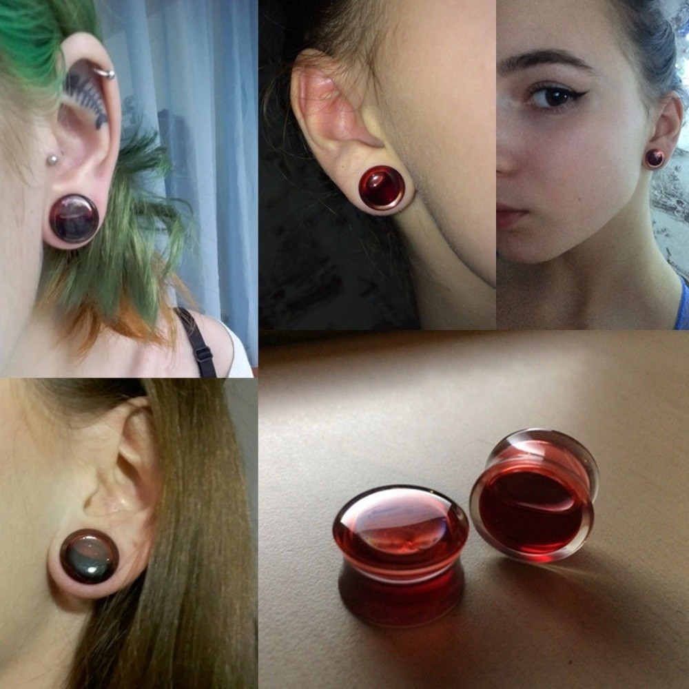 Podwójny kolczyk do uszu w ksz – Body Jewelry Ear Gauges recenzja i cena