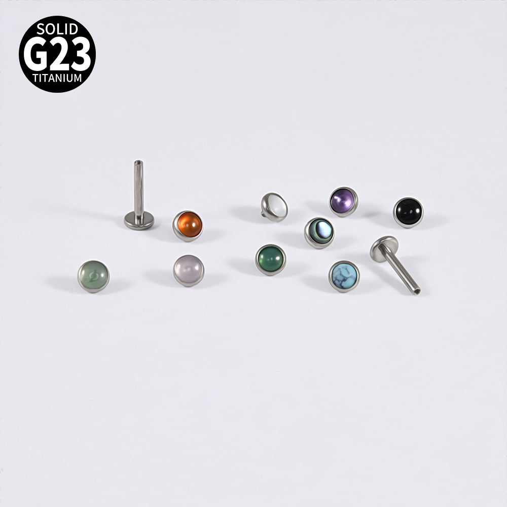 1PC 16g G23 Titanium Crystal&S – Flat Back Labret Stud recenzja i cena