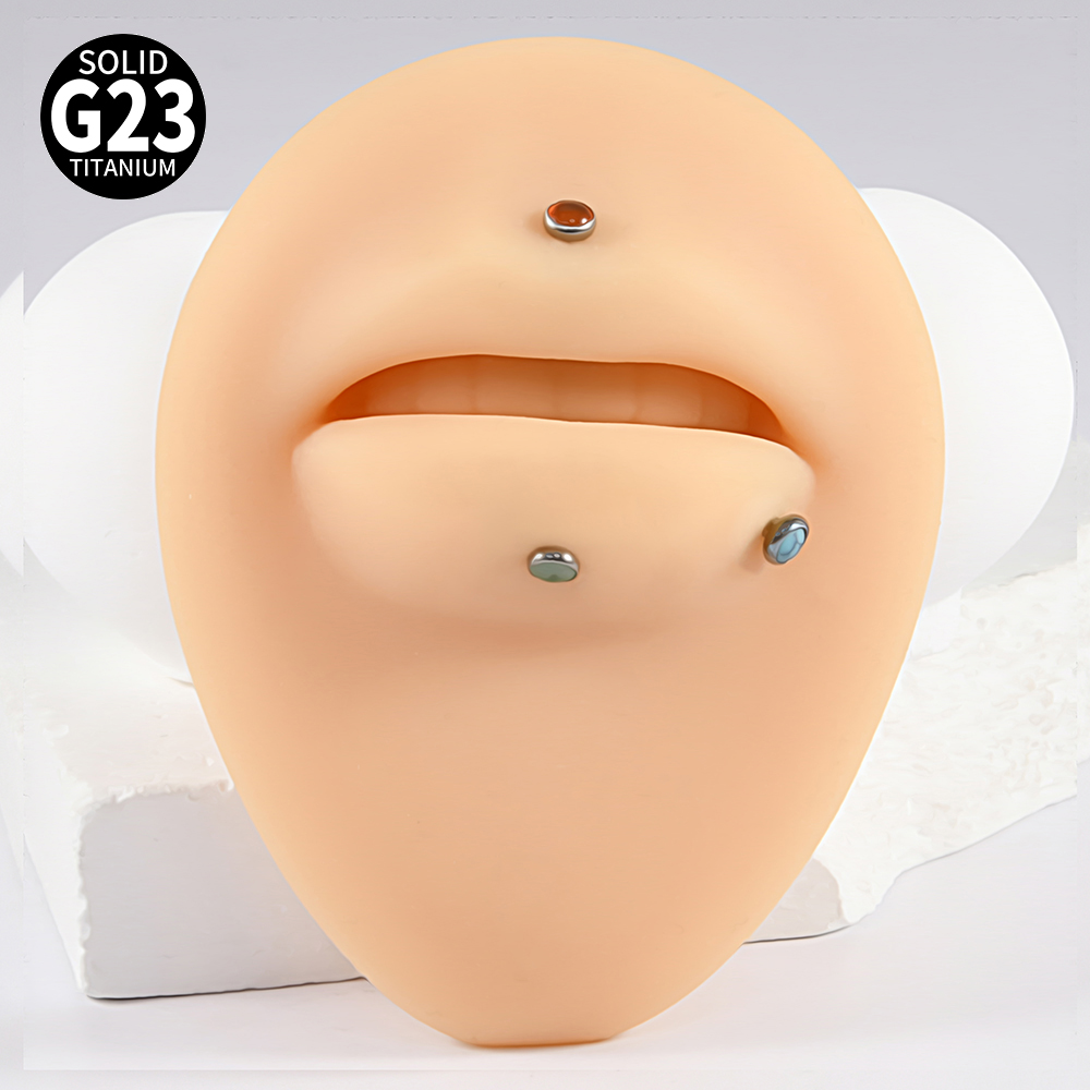 1PC 16g G23 Titanium Crystal&S – Flat Back Labret Stud recenzja i cena