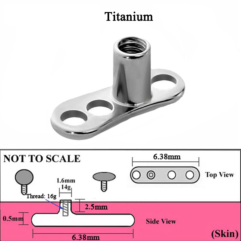 1Peice G23 Titanium Dermal Anc – Body Jewelry Dermal recenzja i cena