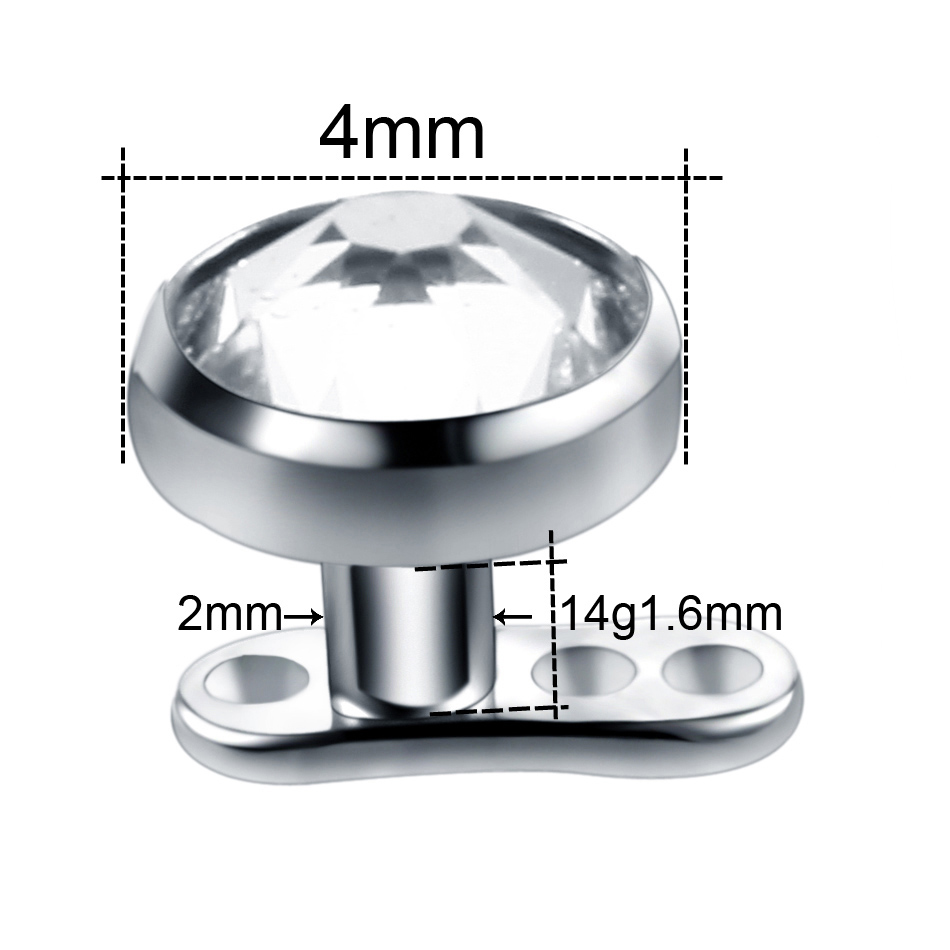 10szt/lot Titanium Micro Derma – Body Jewelry Dermal recenzja i cena