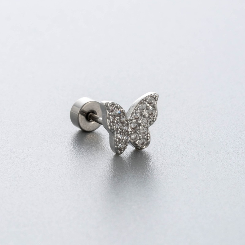Kolczyki do chrząstki z tytanu – Flat Back Labret Stud recenzja i cena