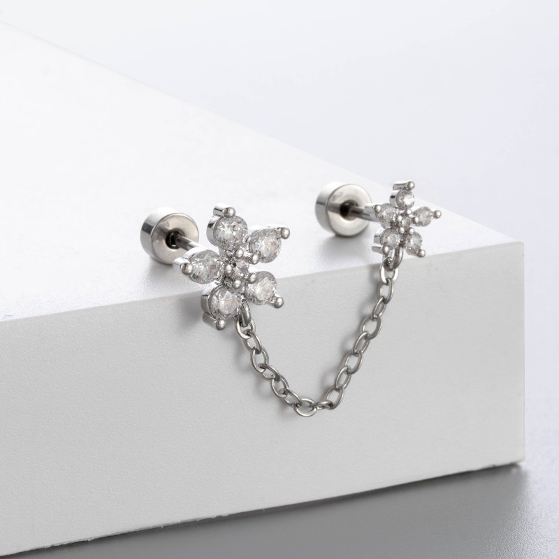 Kolczyki do chrząstki z tytanu – Flat Back Labret Stud recenzja i cena