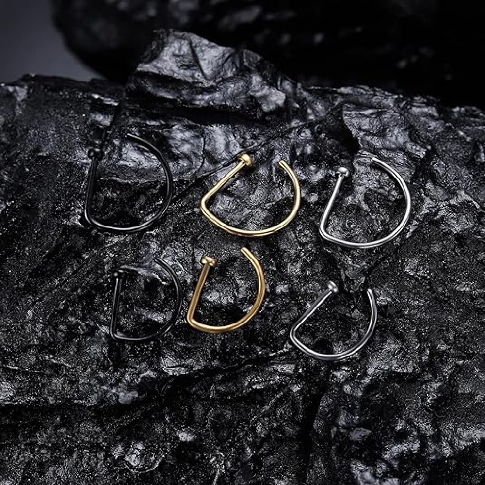 4 sztuki nieprzekłuwanych kolc – Body Jewelry Nose recenzja i cena