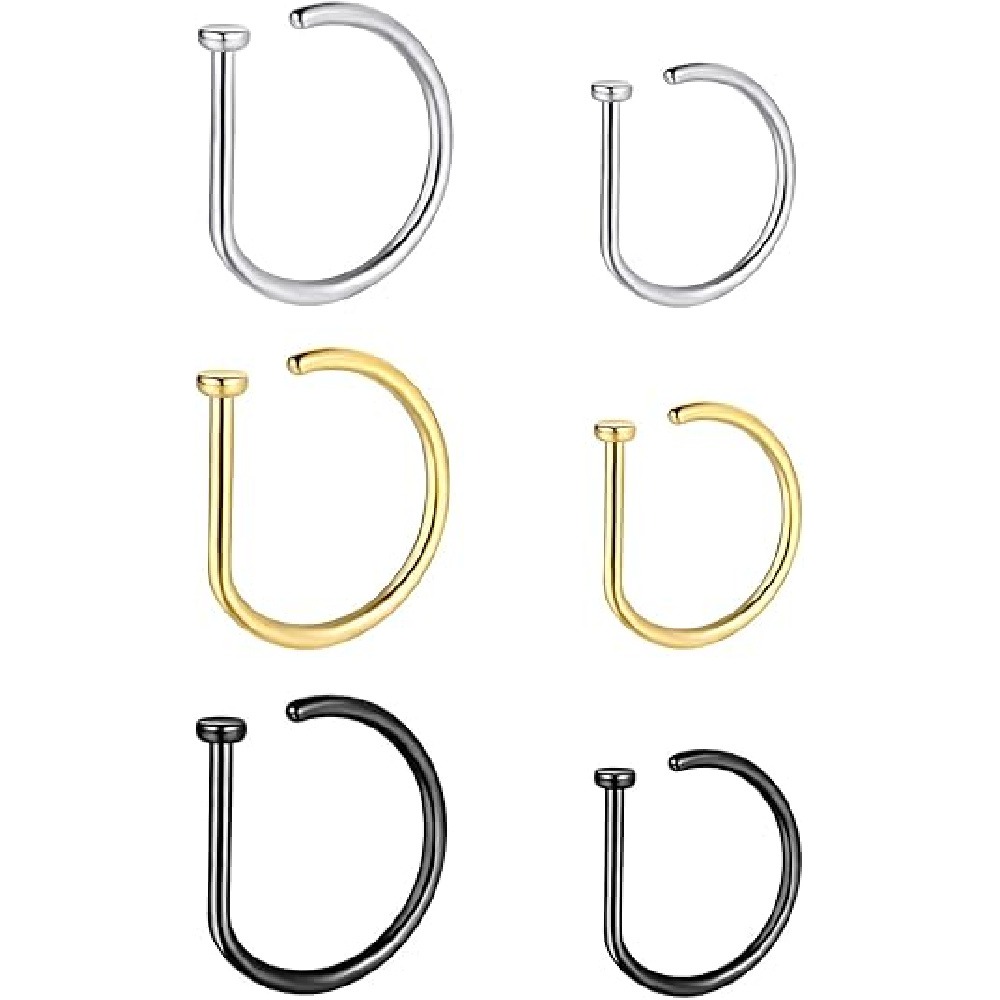 4 sztuki nieprzekłuwanych kolc – Body Jewelry Nose recenzja i cena