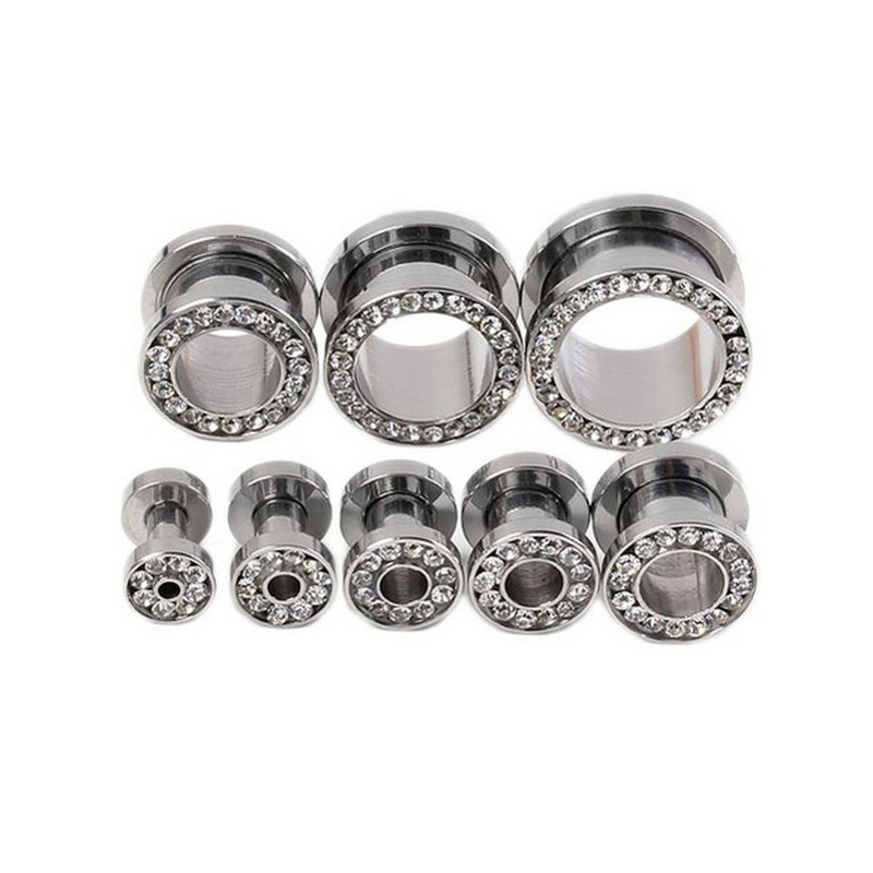 2 szt./lot Kryształowe tunele  – Body Jewelry Ear Gauges recenzja i cena