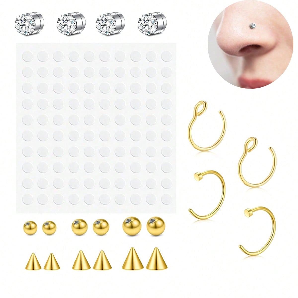 Fałszywe kolczyki do nosa, fał – Body Jewelry Nose recenzja i cena