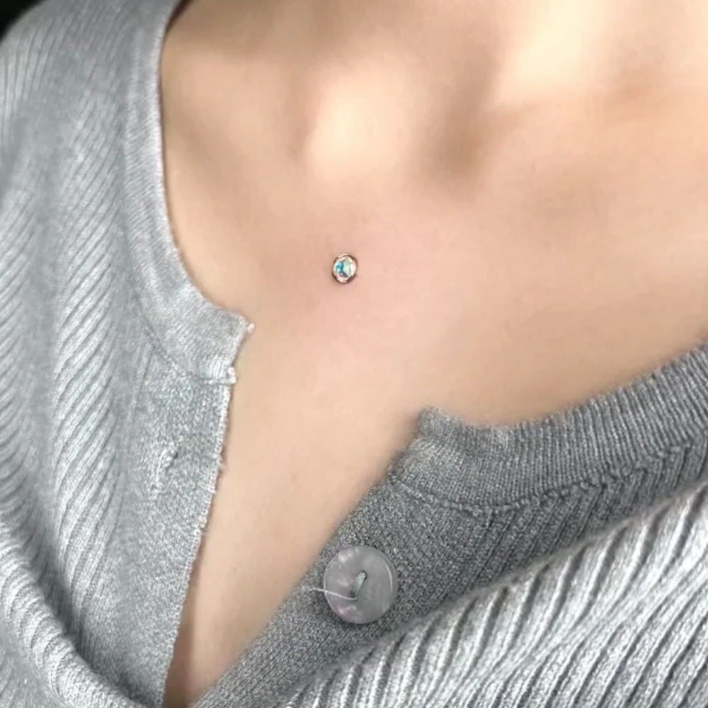 Piercing powierzchni ze stali  – Body Jewelry Dermal recenzja i cena
