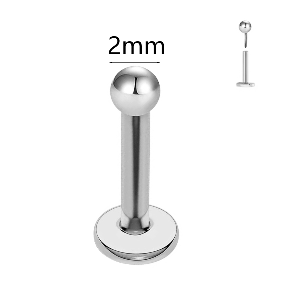 ASTM F136 G23 Tytan Kula Tragu – Flat Back Labret Stud recenzja i cena