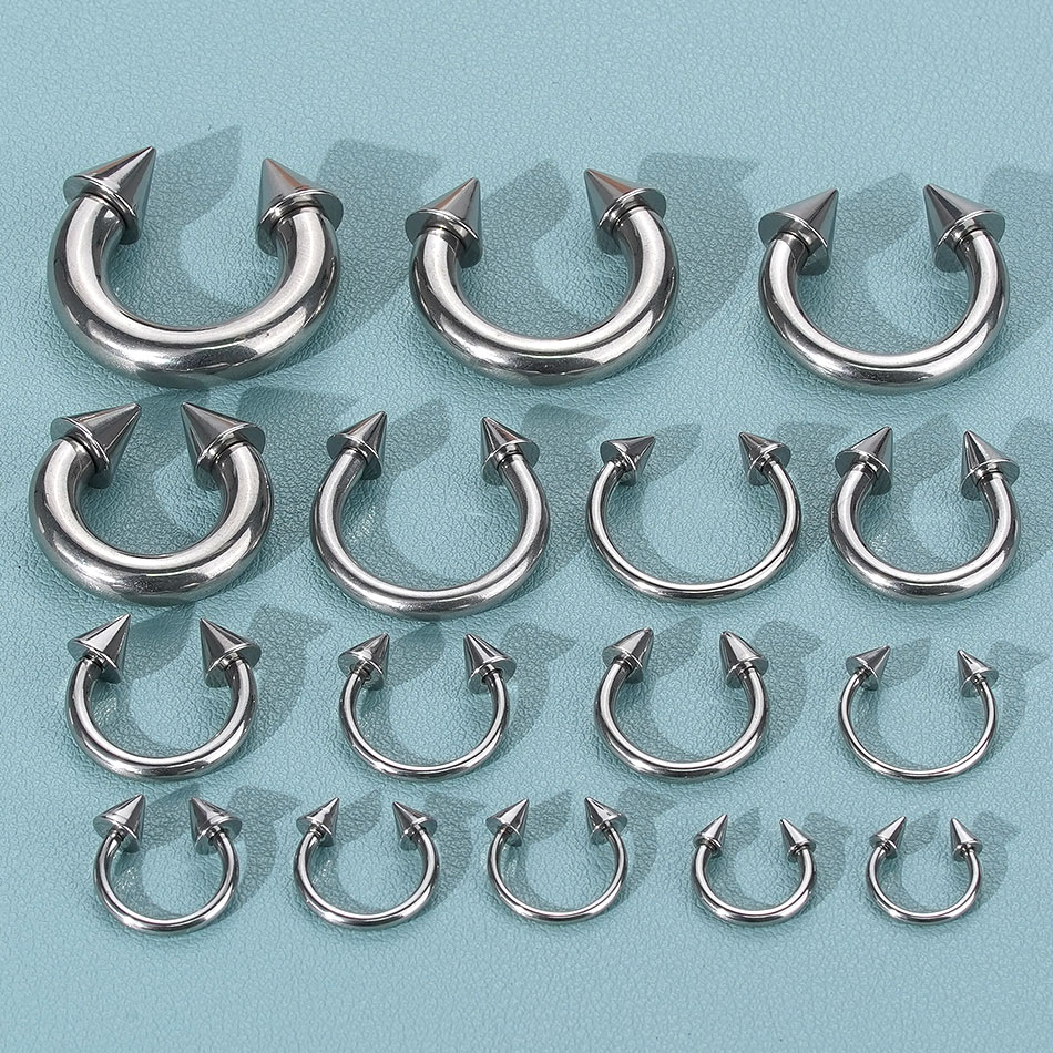 1 szt. Pierścień podkowy ze st – Body Jewelry Ear Gauges recenzja i cena