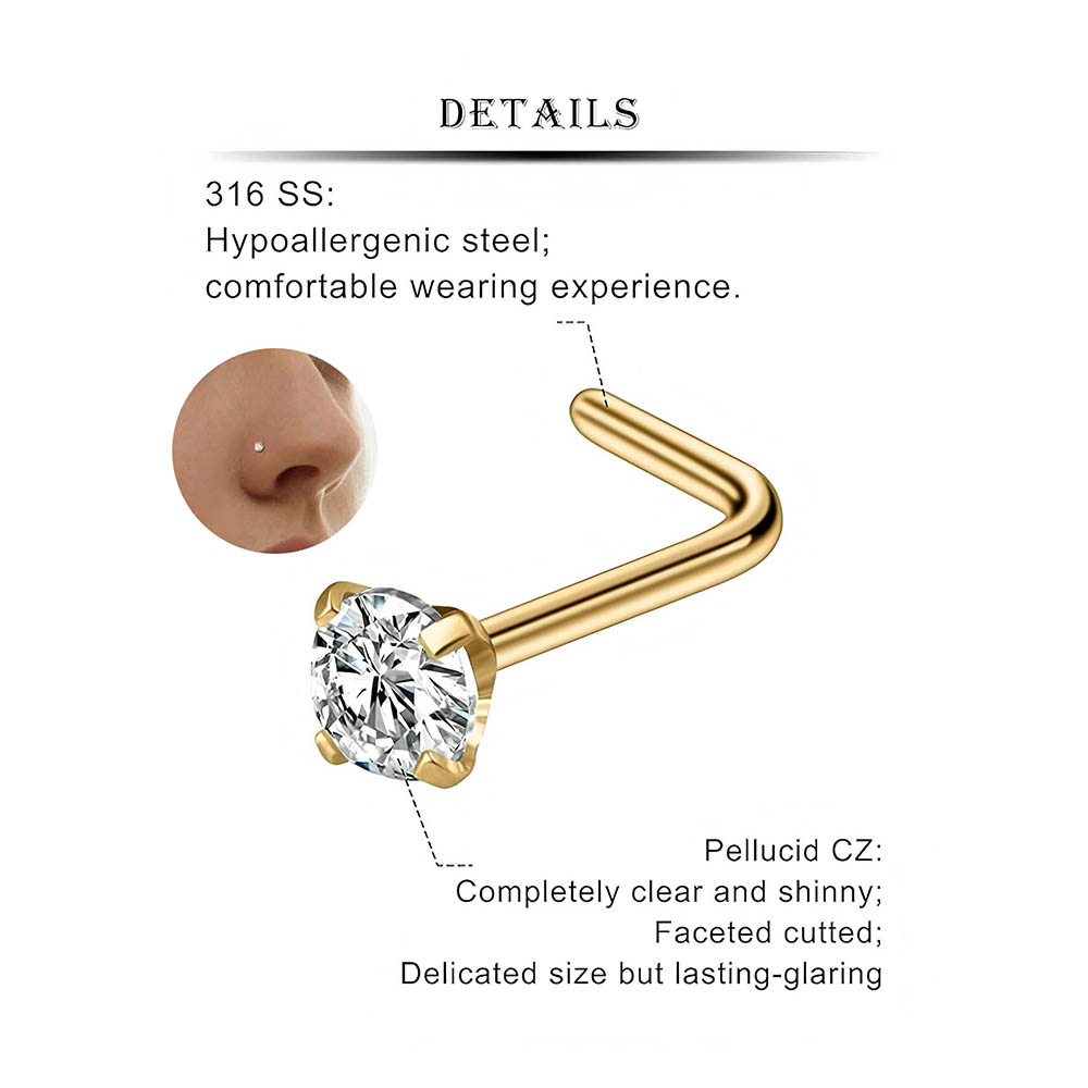 12-częściowy pełny zestaw hipo – Body Jewelry Nose recenzja i cena