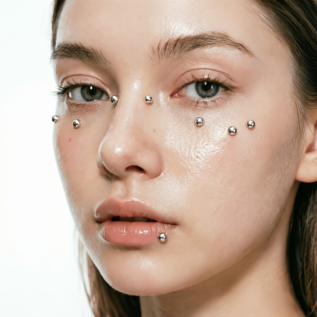 Zestaw 4 szt. samoprzylepnych  – Body Jewelry Nose recenzja i cena